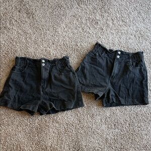 Forever 21 Charcoal Denim Shorts set
